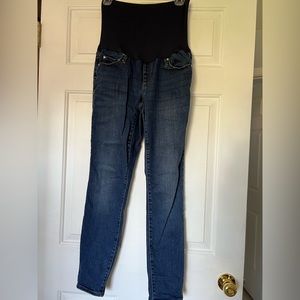 Gap skinny full panel maternity jeans